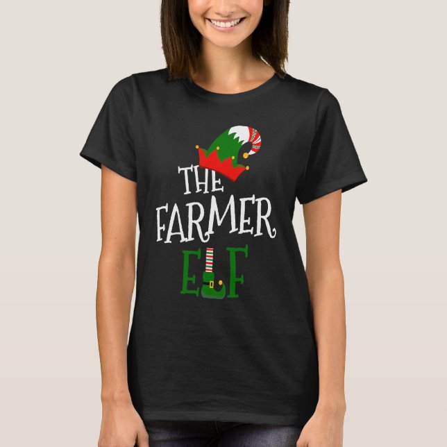 Camiseta The Farmer Elf Family Matching Group  Christmas Co (Anverso)
