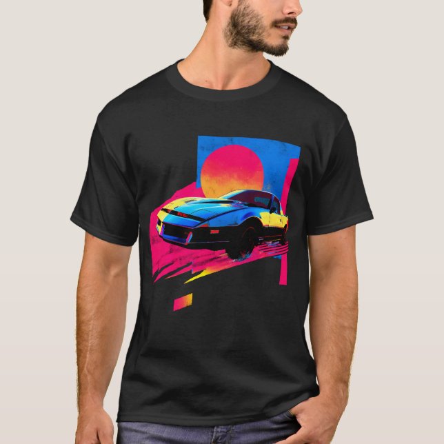 Camiseta the fictional car from the 1980s (Anverso)