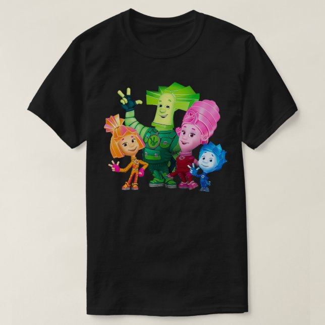 Camiseta the fixies cartoon (Diseño del anverso)