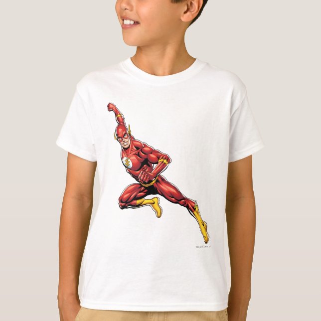 Camiseta The Flash Lunging (Anverso)