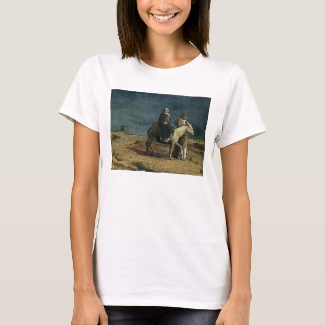 Camiseta The Flight From The Sword of Herod, 1880 (oil on c (Anverso)
