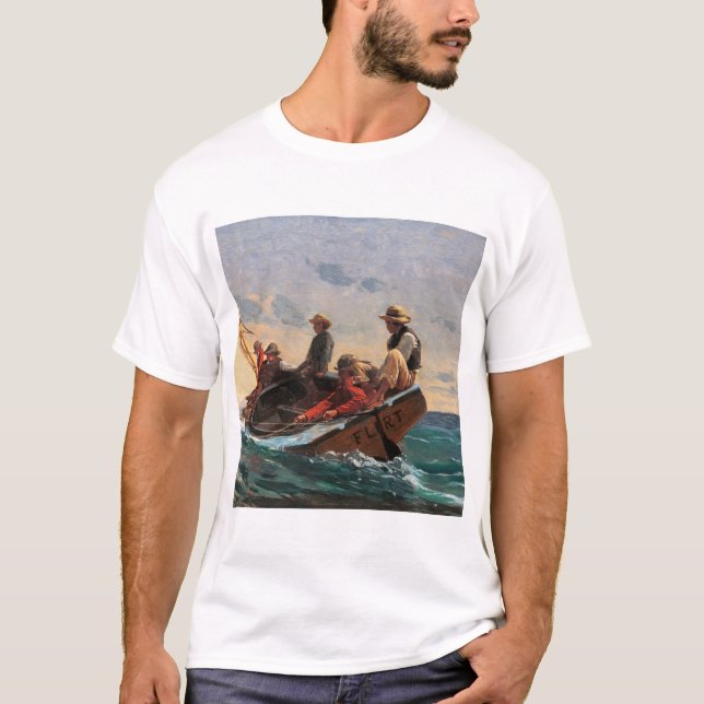Camiseta The Flirt (1874) by WinslowHomer. (Anverso)