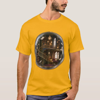 Camiseta The Floating Library Surreal Fantasy Art