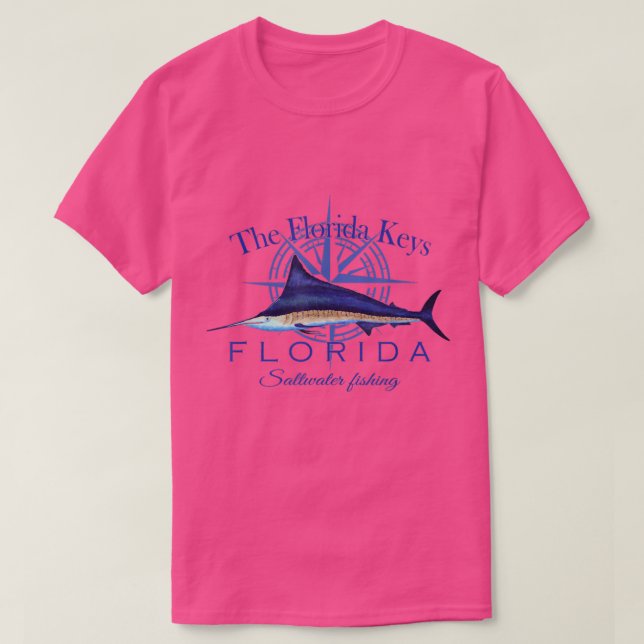Camiseta The Florida Keys Florida Sailfish Billfish Saltwat (Diseño del anverso)