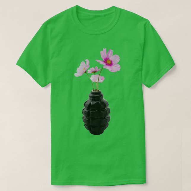 Camiseta the flower of peace design sticker (Diseño del anverso)