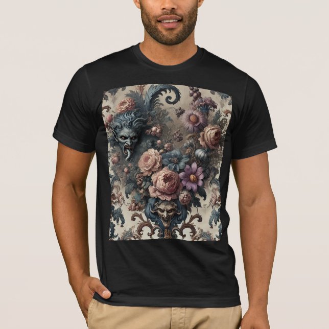 Camiseta The Formal Fiends – Gothic Floral Design (Anverso)