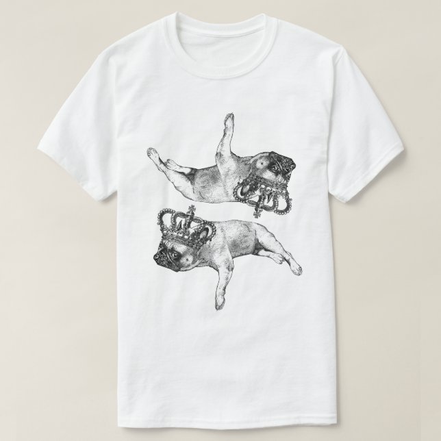 Camiseta The Frenchie Queen (bulldog francés) (Diseño del anverso)
