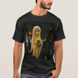 Camiseta The Friendly Ghost and His Cat
