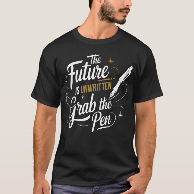 Camiseta The Future Is Unwritten Motivational Quote boy (Anverso)