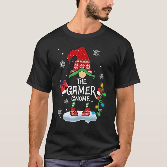 Camiseta The Gamer Gnome  Xmas Merry Christmas 2 (Anverso)