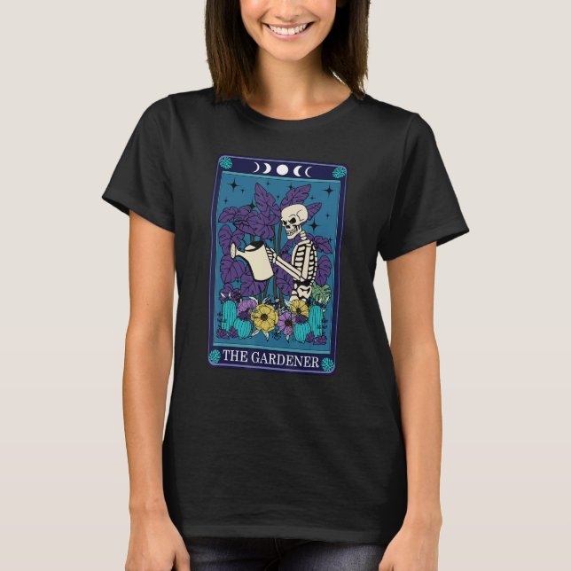 Camiseta The Gardener Tarot Card Gardening Planting  Plant  (Anverso)