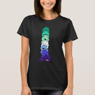 Camiseta The Gay Men Pride Flag Cute Frog LGBT Pride Flag