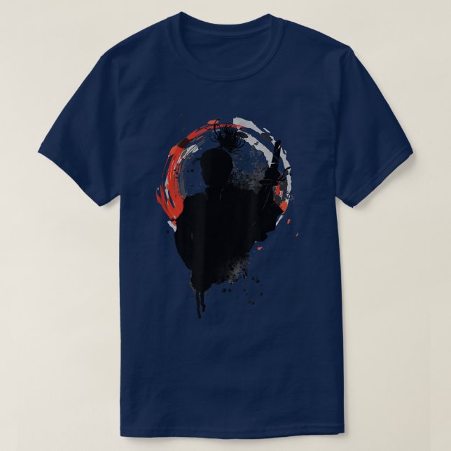 Camiseta The Ghost Samurai Mask Warrior Samurai Swords Bush (Diseño del anverso)