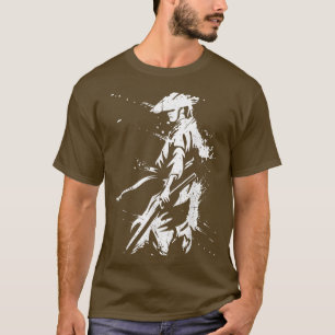 Camiseta The Ghost Samurai Mask Warrior Samurai Swords Bush