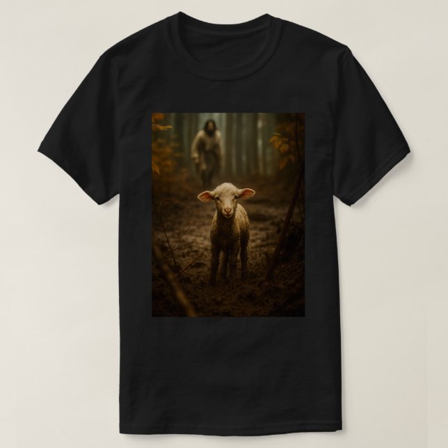Camiseta The Good Shepherd and the Lost Lamb – Jesus & Lamb (Diseño del anverso)