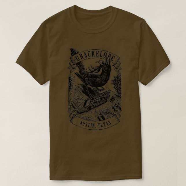 Camiseta The Grackelope black and white banners 2 (Diseño del anverso)