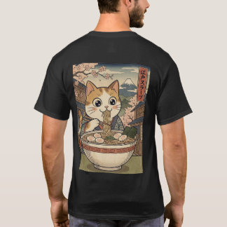 Camiseta "The Grand Meow-ster" Calico Cat Ramen 