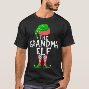 Camiseta The Grandma Elf Matching Family Group Christmas Pa