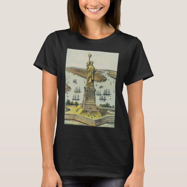 Camiseta The Great Bartholdi Statue, Statue of Liberty (Anverso)
