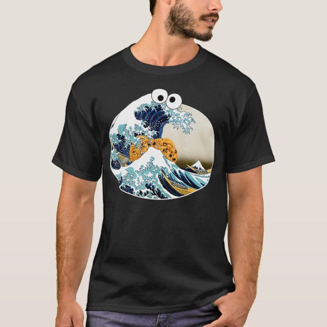 Camiseta The Great Cookie Eating Wave Off Kanagawa  Googly  (Anverso)