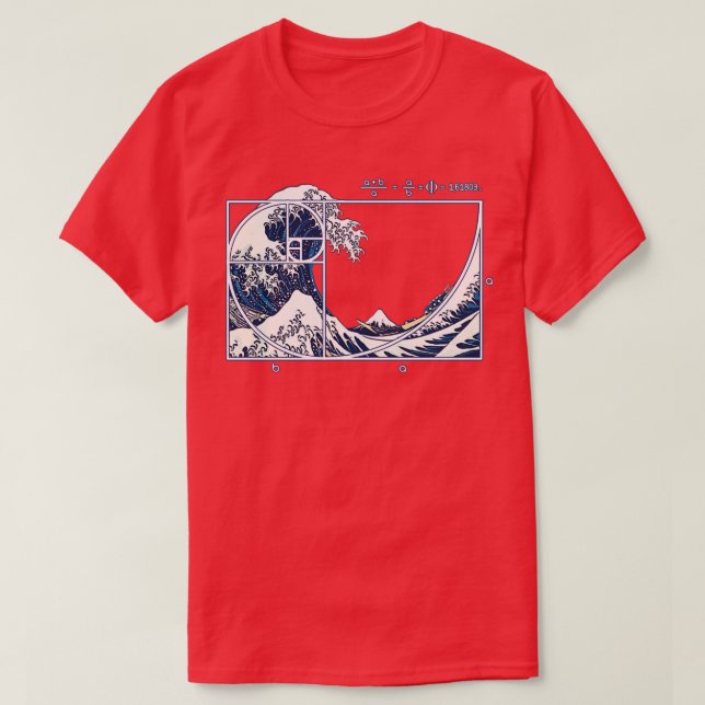Camiseta The Great Fibonacci Wave (Diseño del anverso)