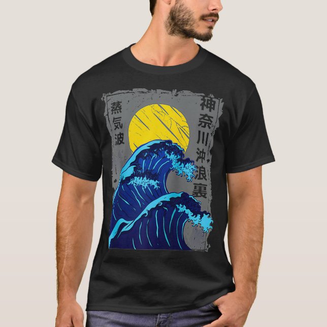 Camiseta The Great Kanagawa Wave Japanese  (Anverso)