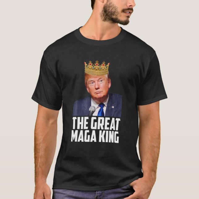 Camiseta The Great Maga King Funny Donald Trump, Maga King (Anverso)
