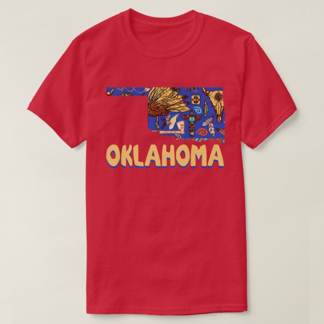 Camiseta The Great State of Oklahoma Indian Native American (Diseño del anverso)