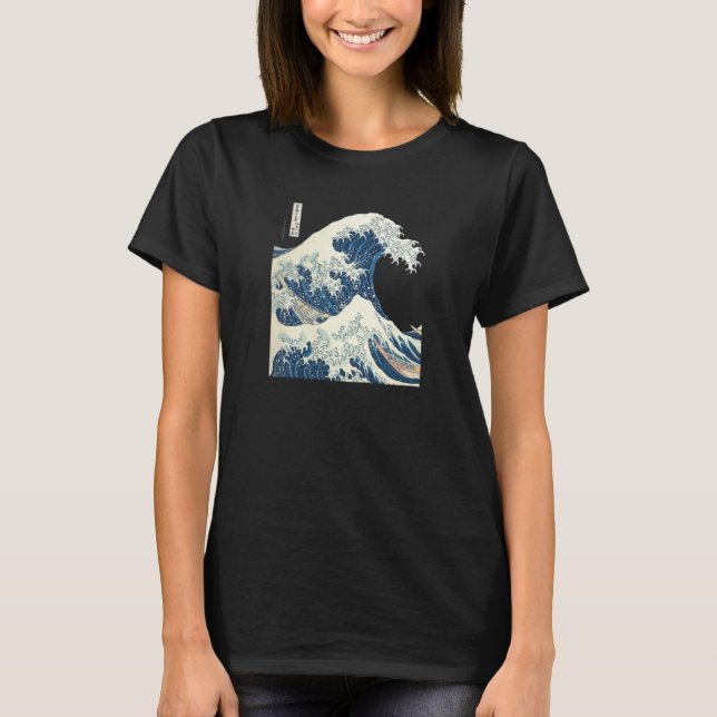Camiseta The Great Wave off Kanagawa Katsushika Hokusai (Anverso)