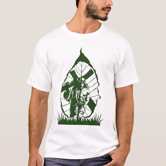Camiseta The Green Cross – Nature’s Tribute to Jesus (Anverso)