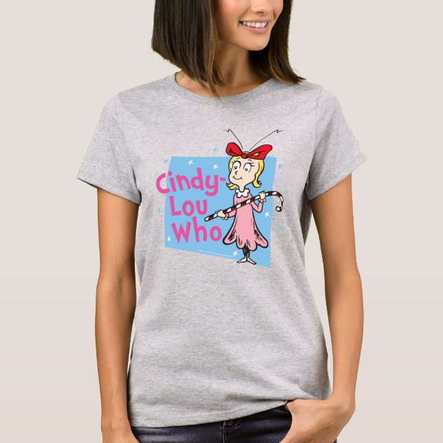 Camiseta The Grinch | Cindy-Lou Who - Candy Cane (Anverso)