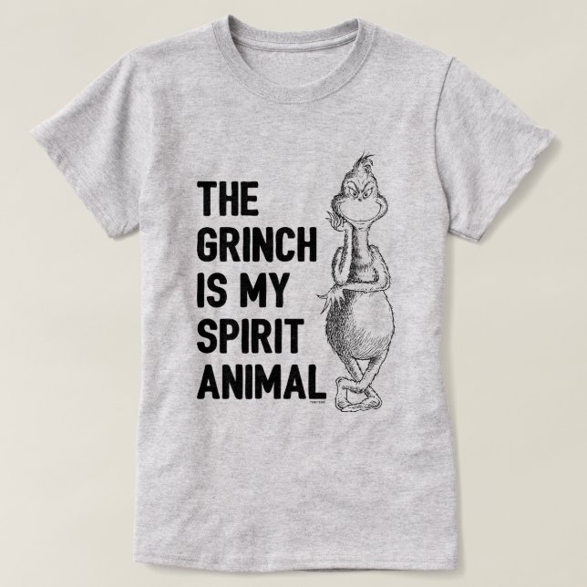 Camiseta The Grinch is my Spirit Animal (Diseño del anverso)