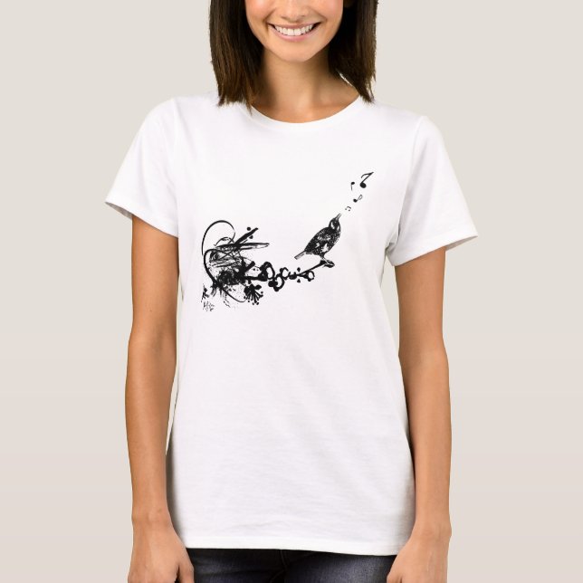 Camiseta The Groove "Funky Bird" by Julian P Flores (Anverso)