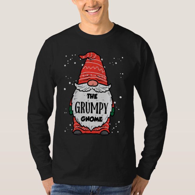 Camiseta The Grumpy Gnome Xmas Matching Christmas For Famil (Anverso)
