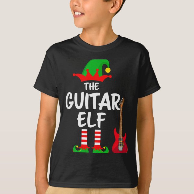 Camiseta The Guitar Elf Matching Family Christmas  (Anverso)