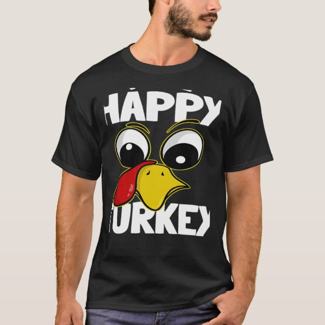 Camiseta The Happy Turkey Family Group Matching Thanksgivin (Anverso)