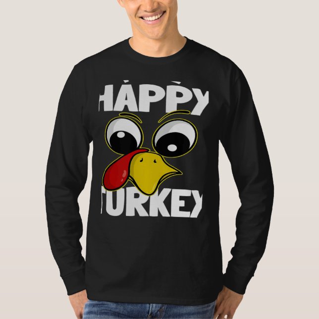Camiseta The Happy Turkey Family Group Matching Thanksgivin (Anverso)