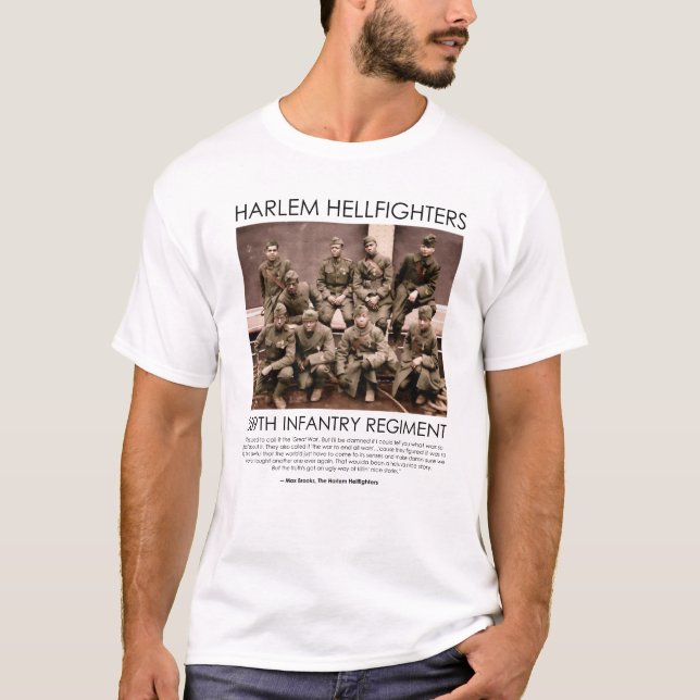 Camiseta The Harlem Hellfighters - WW1 Infantry Regiment (Anverso)