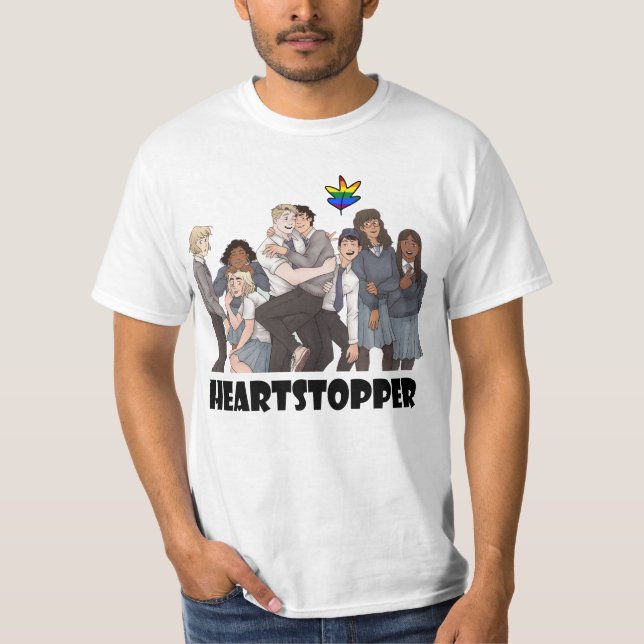 Camiseta the heartstopper cómic webtoon T-Shirt (Anverso)