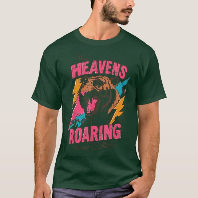 Camiseta The Heavens are Roaring Psalm 191 Christian Faith  (Anverso)