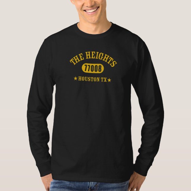 Camiseta THE HEIGHTS Houston TX 77008 Athletic Design Premi (Anverso)