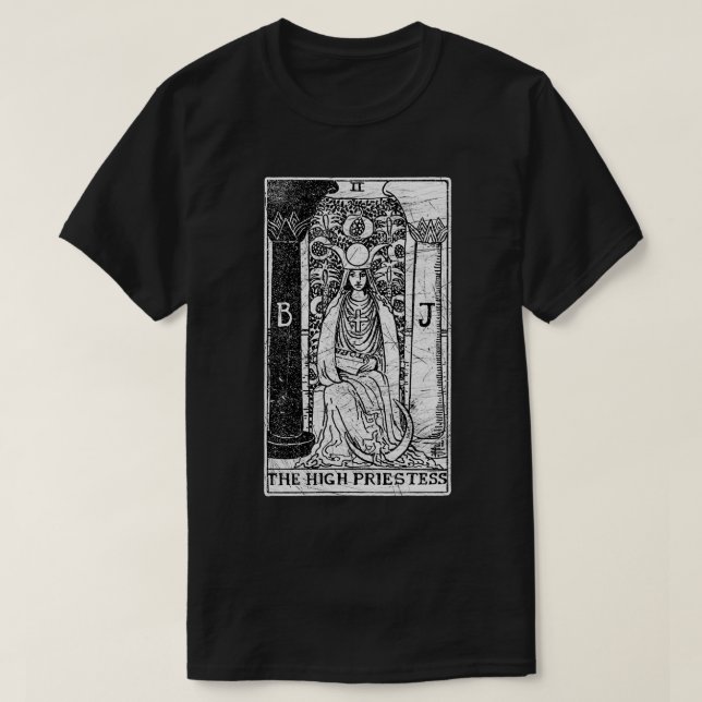 Camiseta The High Priestess Tarot Card Major Arcana fortune (Diseño del anverso)