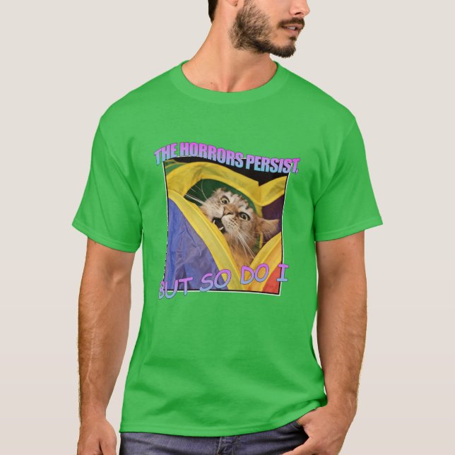 Camiseta The Horrors Persist retro (Anverso)