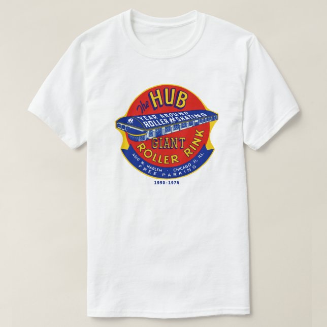 Camiseta The Hub Roller Rink Chicago / Norridge Illinois (Diseño del anverso)