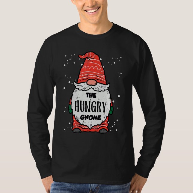 Camiseta The Hungry Gnome Xmas Matching Christmas For Famil (Anverso)