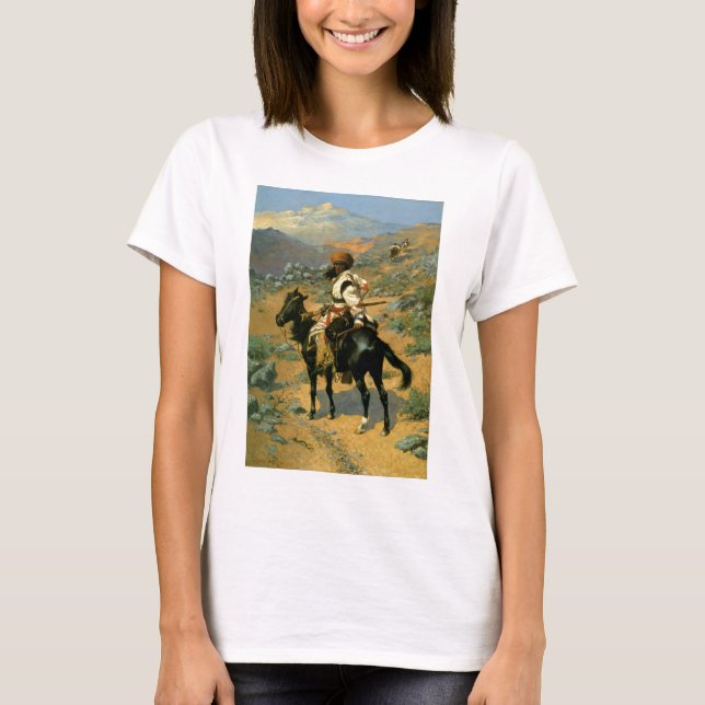 Camiseta The Indian Trapper (1889) de Frederic Remington (Anverso)