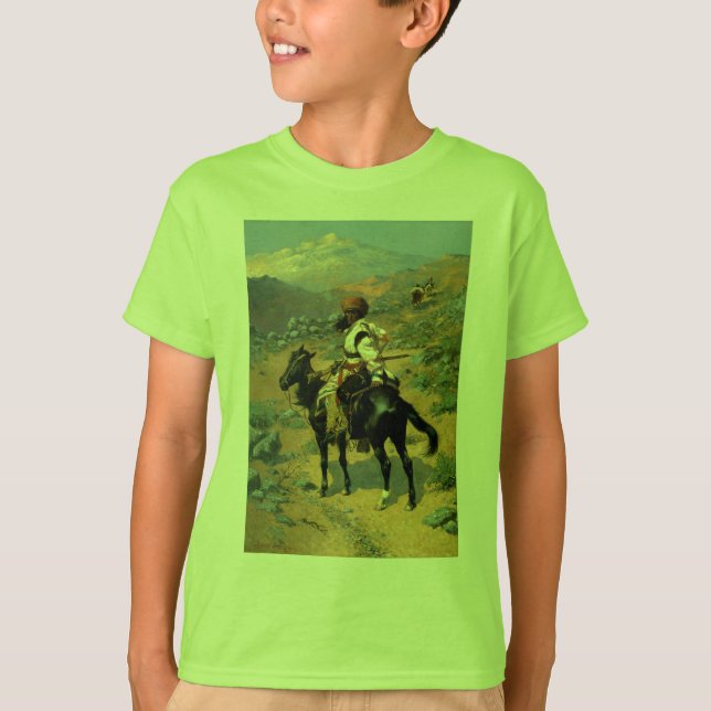 Camiseta The Indian Trapper (1889) de Frederic Remington (Anverso)