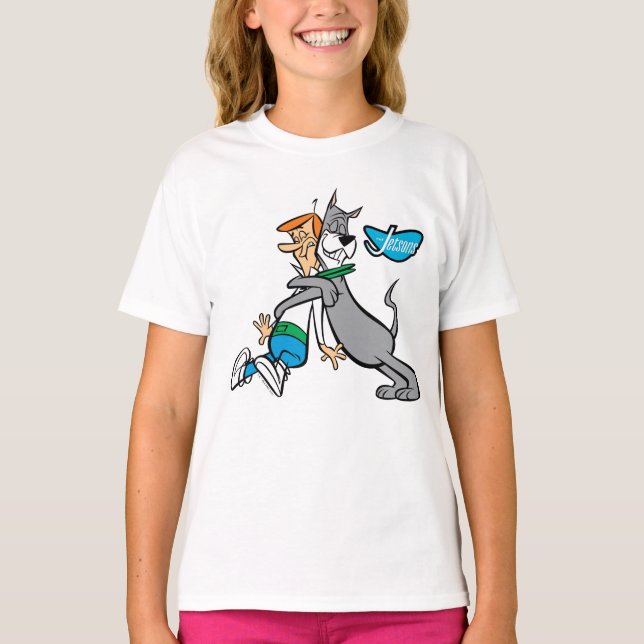 Camiseta The Jetsons | George & Astro Hug (Anverso)