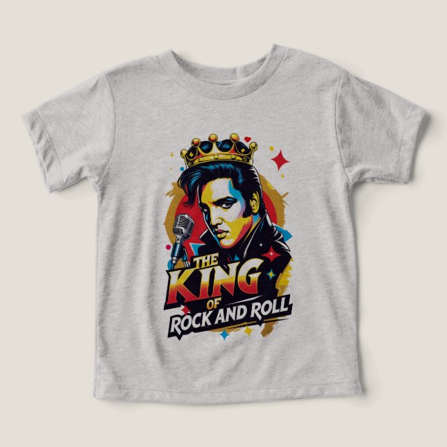 Camiseta  The King of Rock and Roll (Diseño delantero )