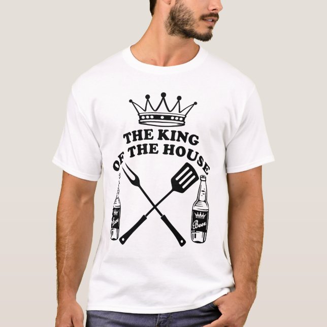 Camiseta The King of the House Beer Black (Anverso)